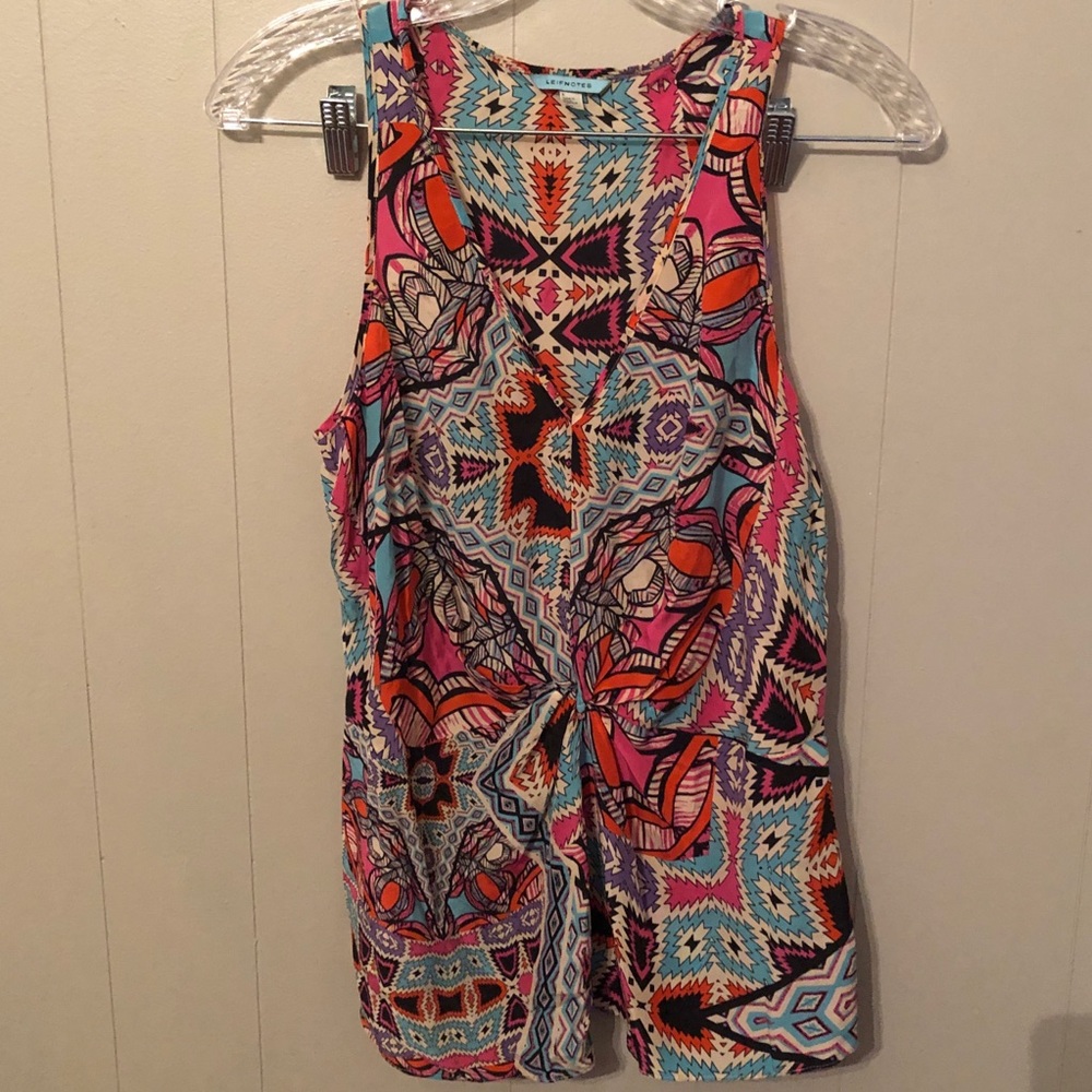 Anthropologie Leifnotes 100% Silk Top